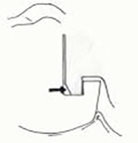 Figura Nº 8 Corte en bisel en la superficie axial del perno a nivel del pozo.