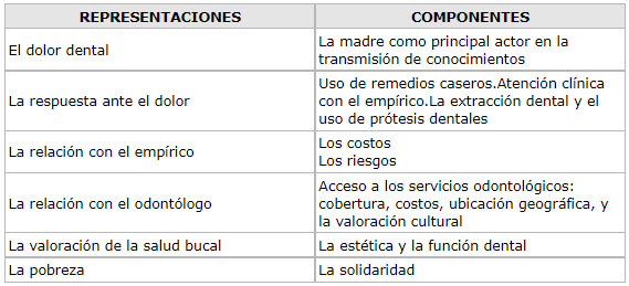 Gráfico 1 Representaciones identificadas