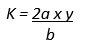 a= coeficiente de tensión superficial y= superficie de las placas b= distancia entre las placas 
