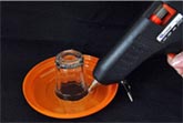 Fig.2- Vaso de vidrio el cual es fijado a la tapa con una cola a base de silicona